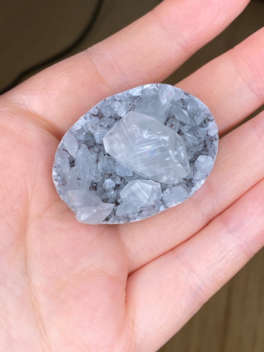 Raw Apophyllite Ring • Natural Sparkling Crystalline Gemstone • Silver Statement - Picture 10 of 16